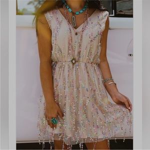 Southern Fried Chics Multicolor Sequin Dress